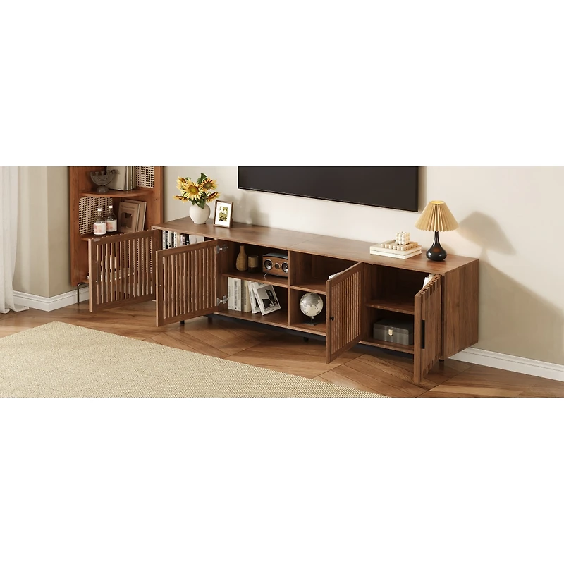 Streamdale Furniture Modern Tv Stand for TVs up to 85" with Storage & Cable Management