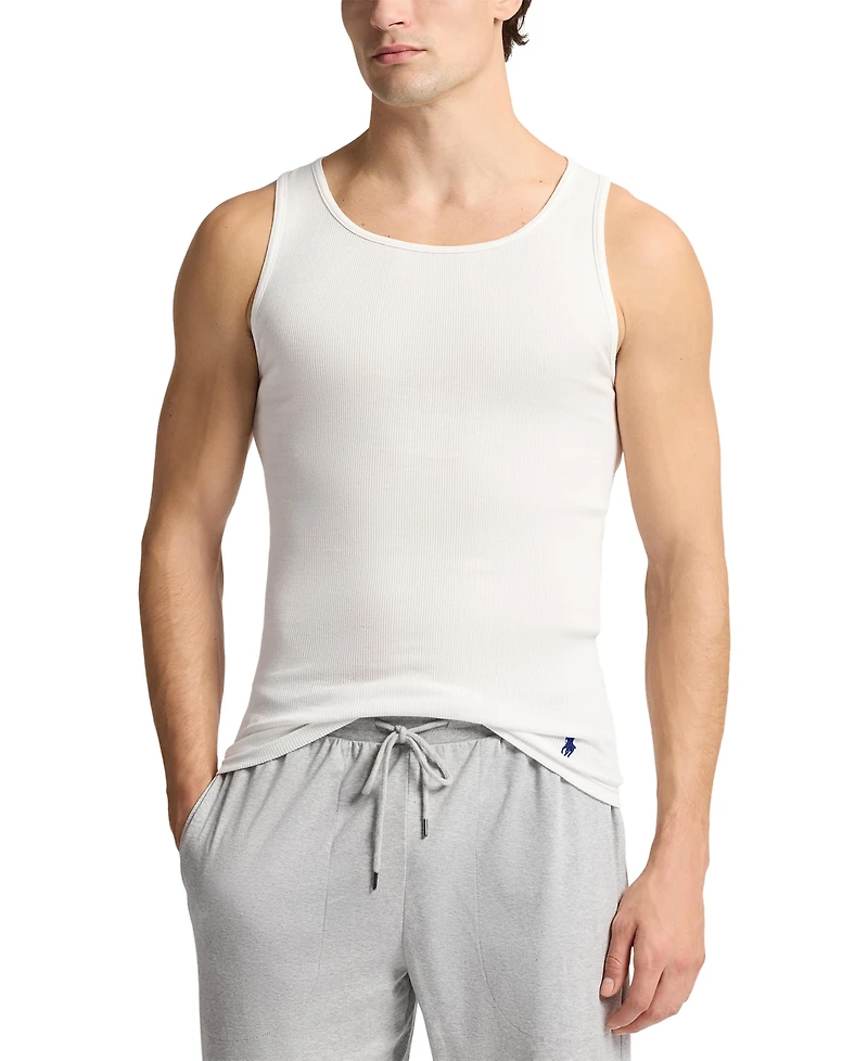 Polo Ralph Lauren Men's Classic Fit Undershirt Tank Tops, 3-Pack