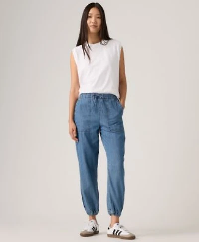 Womens Essential Mid Rise Jogger Pants