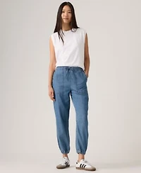 Womens Essential Mid Rise Jogger Pants