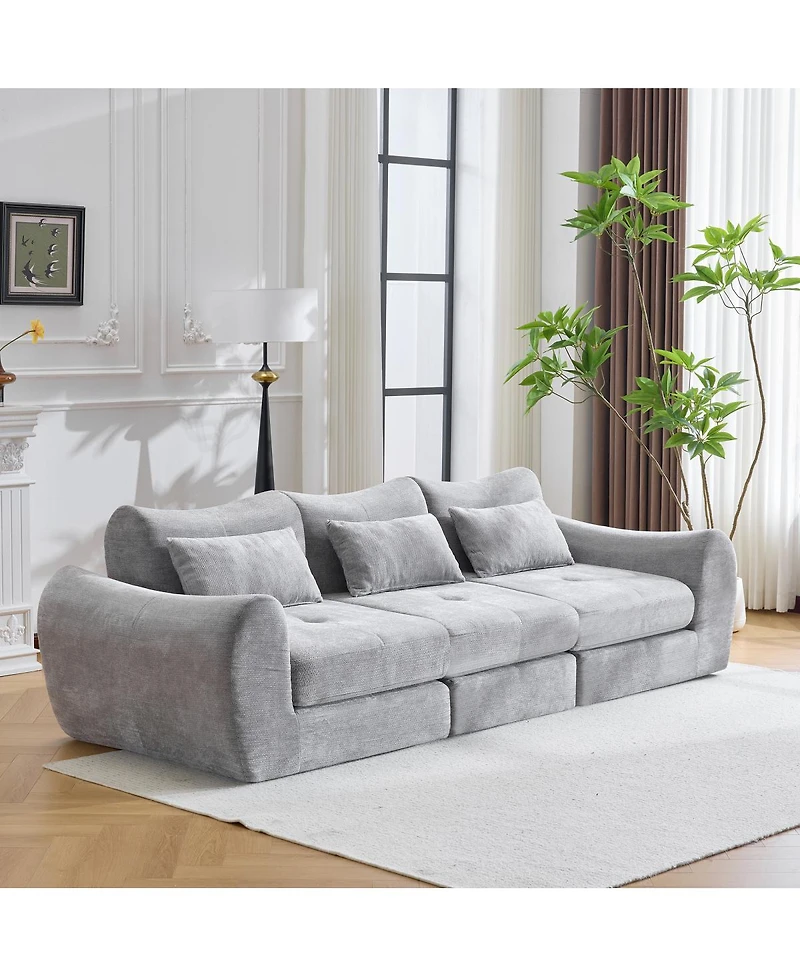 Streamdale Furniture Modular Cloud Sofa, Convertible Folding Sofa Bed