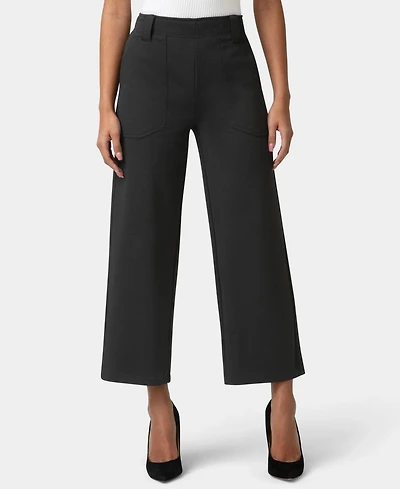 Hue Women's Textured Cropped Wide-Leg Sleepwear Pant