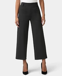 Hue Women's Textured Cropped Wide-Leg Sleepwear Pant