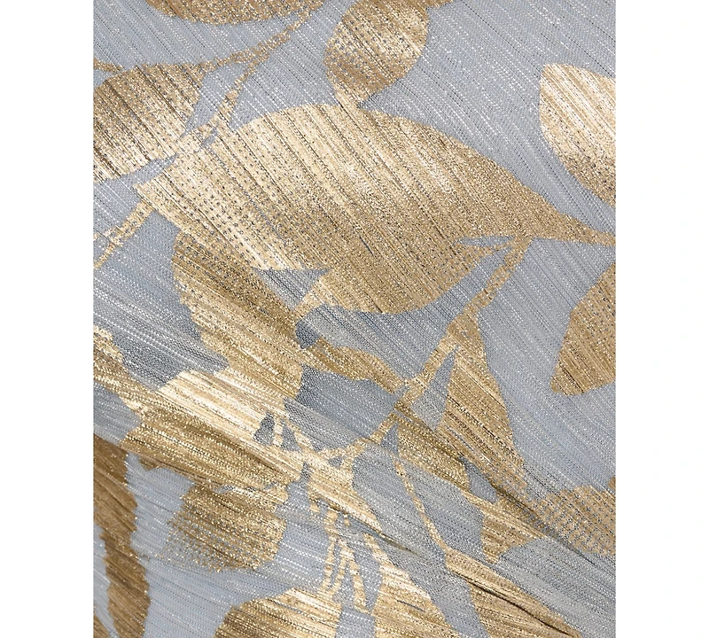 Adrianna Papell Women's Asymmetric Metallic-Print Mermaid Gown