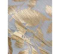 Adrianna Papell Women's Asymmetric Metallic-Print Mermaid Gown