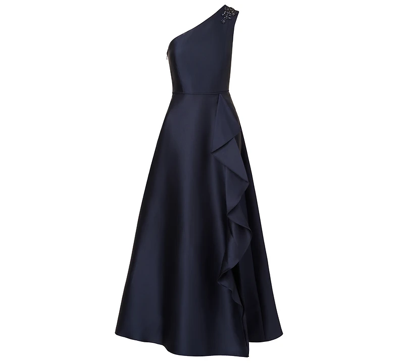 Adrianna Papell Women's Embellished One-Shoulder Sleeveless Ballgown