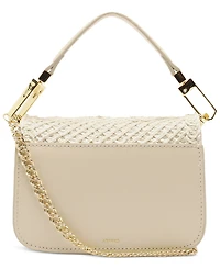 Arezzo Lucy Mini Embroidery Snap Button Crossbody Bag