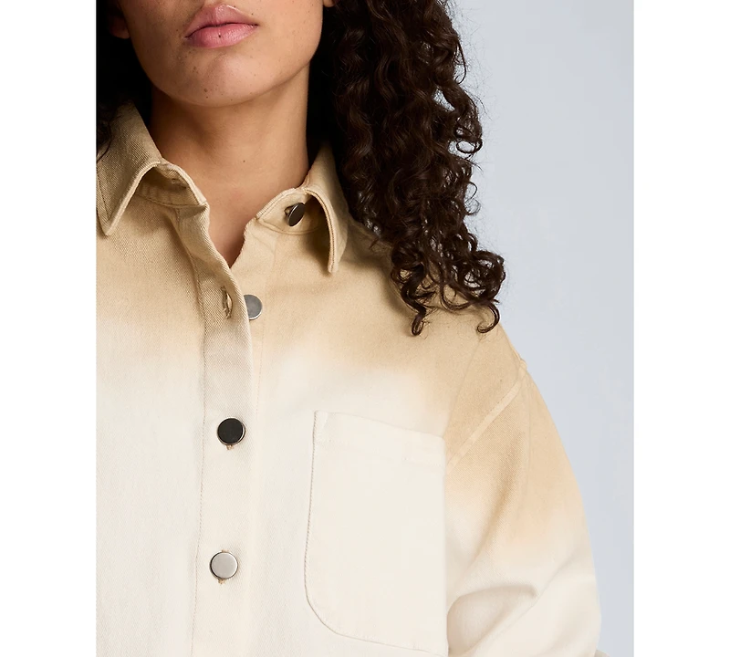 Kenneth Cole Women's Oversized Cropped Shacket