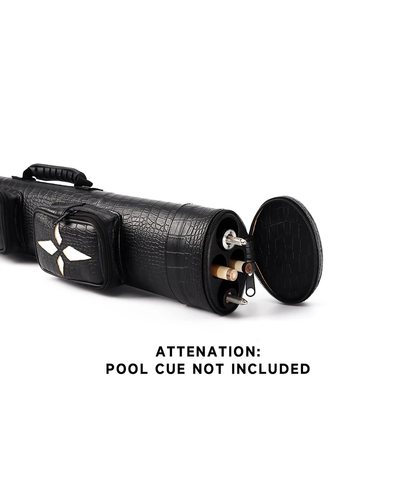 Gse Games & Sports Expert oval Deluxe Hard Billiard Pool Cue Stick Carrying Case, Case.