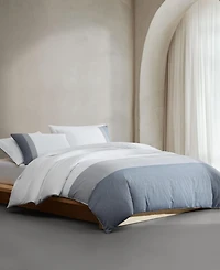 Calvin Klein Chambray Handkerchief 3-Pc. Duvet Cover Set