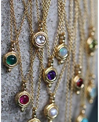 Ottoman Hands Birthstone Pendant Necklace