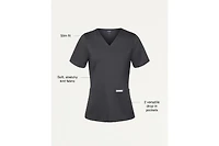Jaanuu Women's UltraLAST Essential Performance 6-Pocket Scrub Set