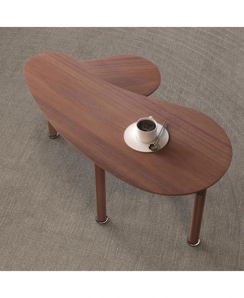 Streamdale Furniture Contemporary rotatable cocktail table with solid rubber wood legs