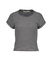 Bishop + Young Women's Hepburn Short Sleeve Stripe Sweater