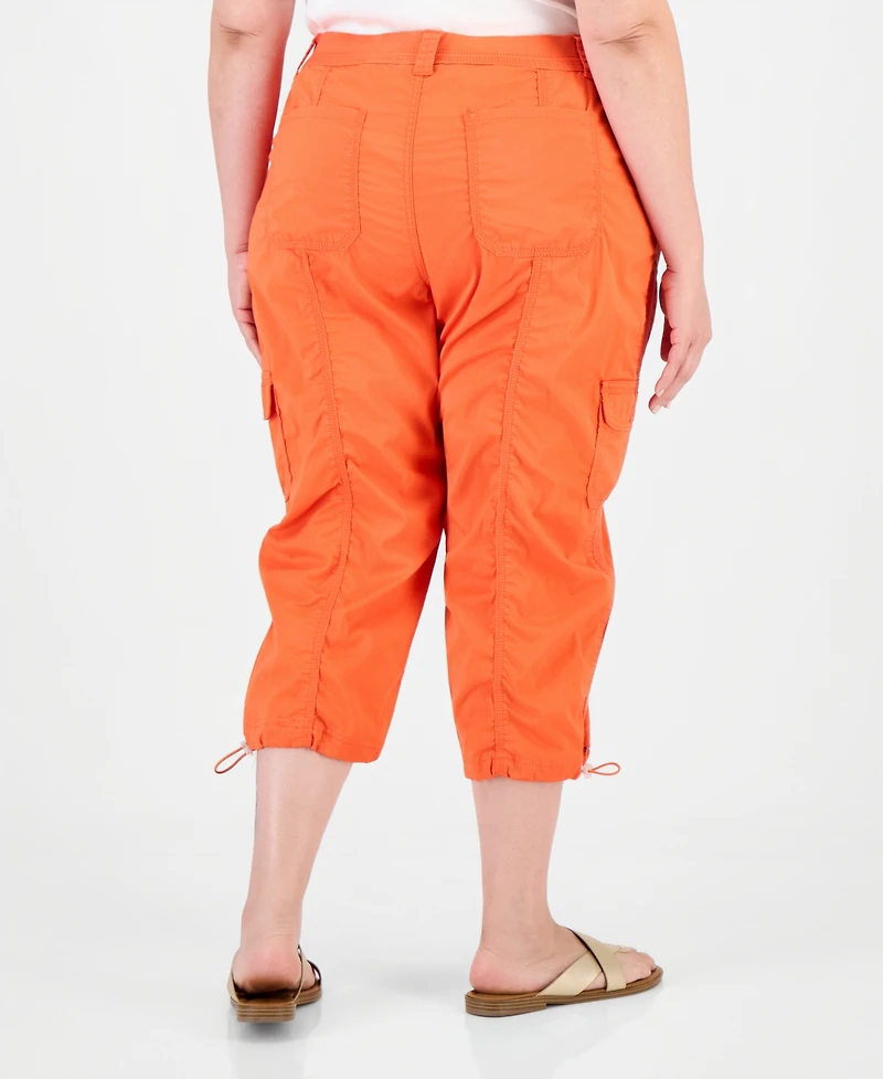 Style & Co Plus Cargo Capri Pants, Macy's Exclusive