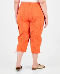 Style & Co Plus Cargo Capri Pants, Macy's Exclusive