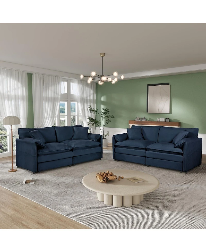Streamdale Furniture Chenille Modular Sofa: Ultimate Comfort, Customizable