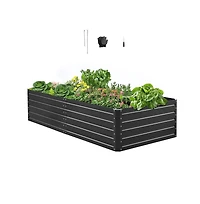 Slickblue Galvalume Metal Raised Garden