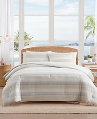 Tommy Bahama Home Canal Island Stripe Cotton 3-Pc. Comforter Set, King