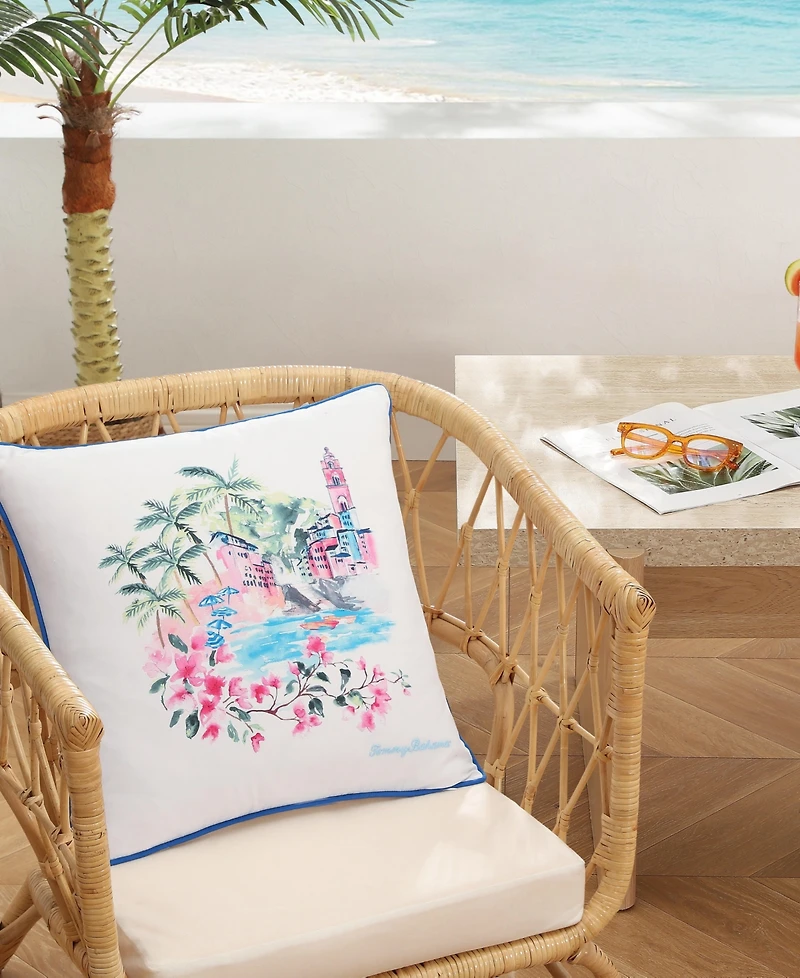 Tommy Bahama Home Scenic Cotton Decorative Pillow, 20" x 20"