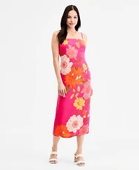 Vince Camuto Women's Printed Challis Midi Dress