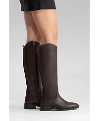 Forever and Always Shoes Women's Ruiz Leather Knee High Boot