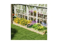 Slickblue Wooden Raised Garden Bed with 2 Planter Boxes