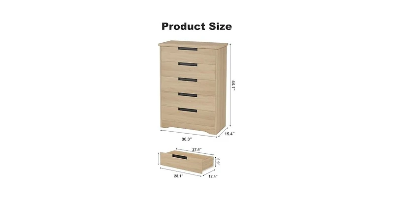 gaomon Drawer Dresser for Bedroom