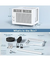 Cowsar 5000 Btu Window Ac for 150 Sq. Ft., Sleep Mode