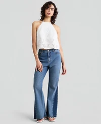 And Now This Women's Cotton Seashell Embroidered Halter Top, Macy's Exclusive