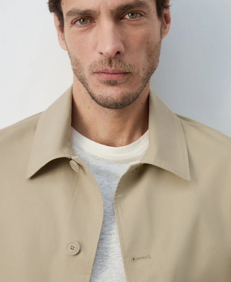 Mango Men's Lightweight Cotton Lyocell Jacket