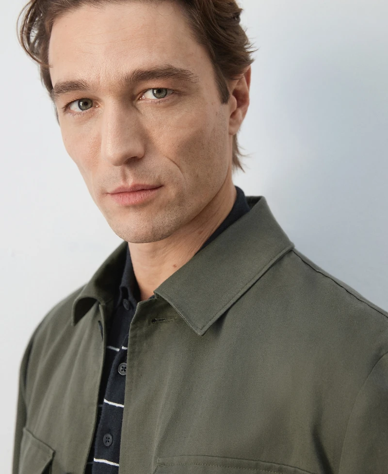 Mango Men's Ruched-Back Lyocell Jacket