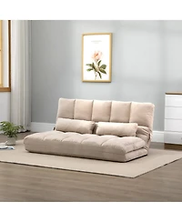 Boyel Living Convertible Floor Sofa Chair with Adjustable Backrest and Headrest
