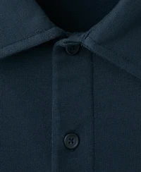 Mango Men's Cotton Embroidered Graphic Polo Shirt