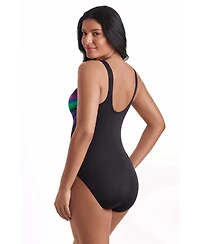 ShapeSolver Women's Crewneck One-Piece Swimsuit
