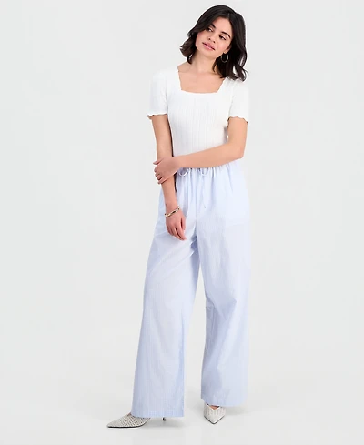 And Now This Women's Cotton Wide-Leg Pants, Macy's Exclusive