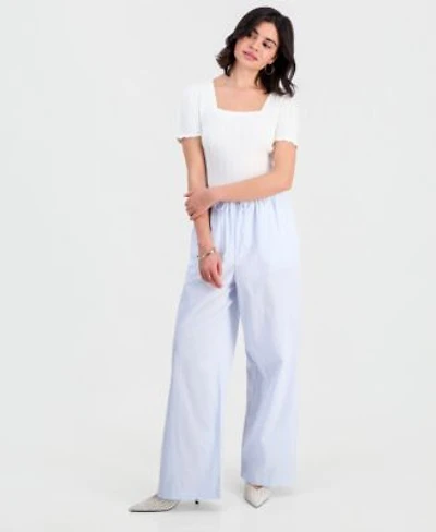 Now This Womens Cotton Wide Leg Pants Macys Exclusive