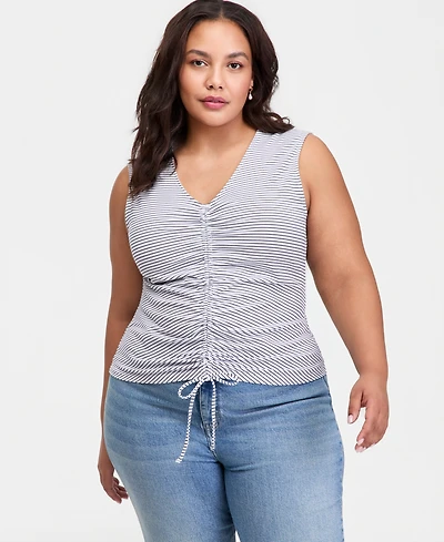 On 34th Trendy Plus Ruched Tank Top, Macy's Exclusive