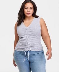 On 34th Trendy Plus Ruched Tank Top, Macy's Exclusive