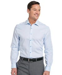 Nick Graham Men's Newbury Text Modern-Fit Dress Shirt