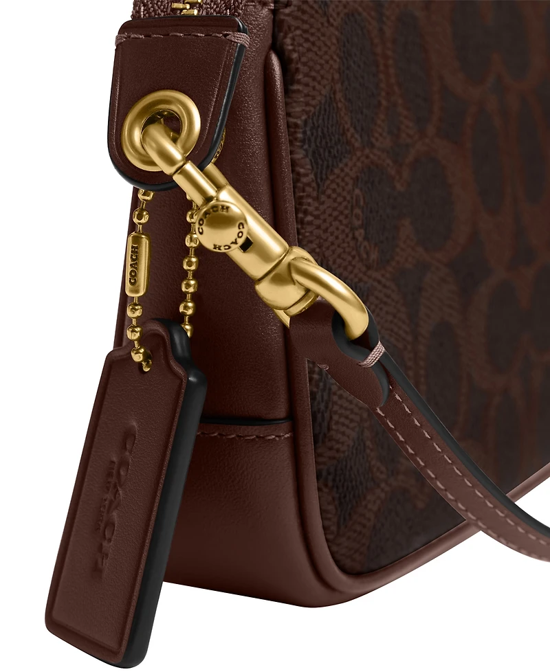 Coach Plaza Mini Signature Canvas Shoulder Bag 18