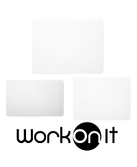 WorkOnIt 30" x 48" Office Chair Desk Floor Mat for Low Pile Carpet