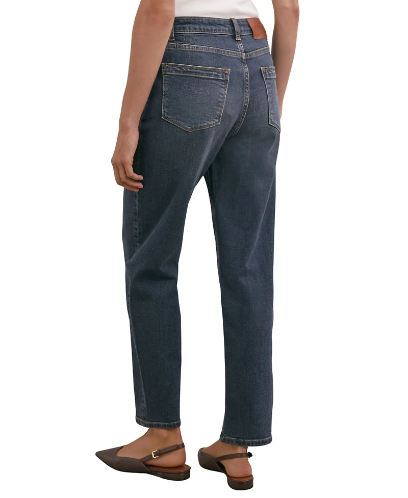 Reiss Women's Mid-Rise Straight-Leg Jeans