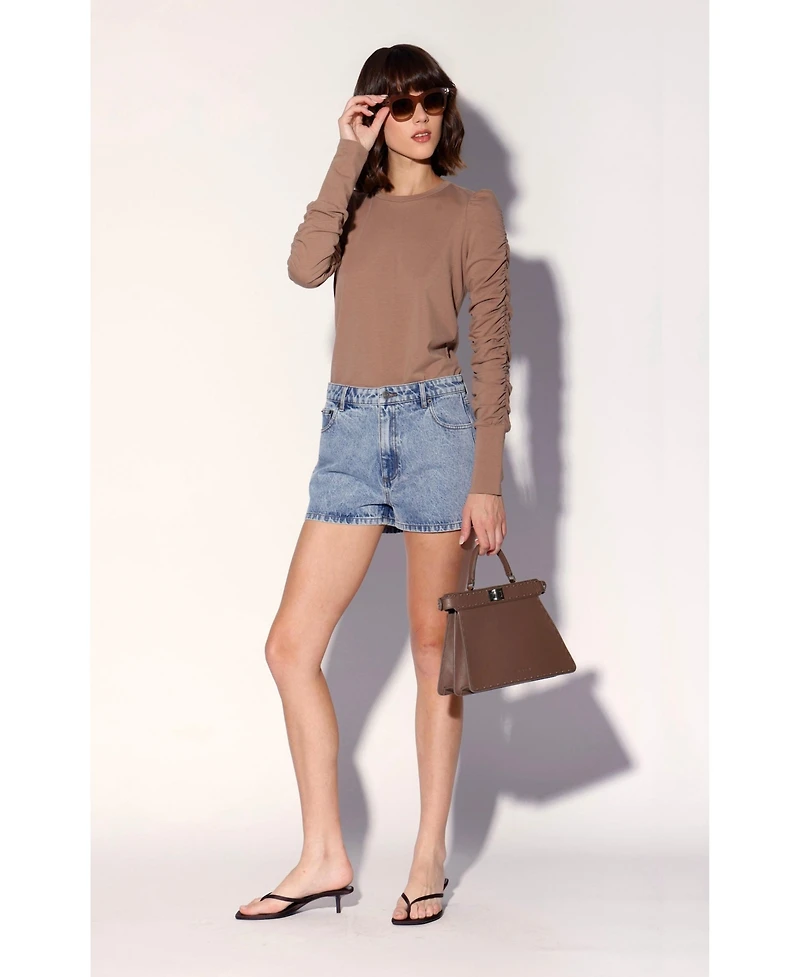 Walter Baker Women's Santino Mid-Rise 5-Pocket Denim Short