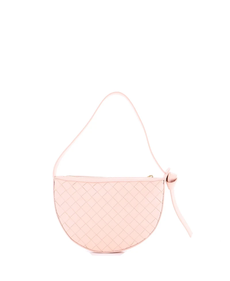 Pre-Owned Bottega Veneta Mini Sunrise Shoulder Bag Intrecciato Leather