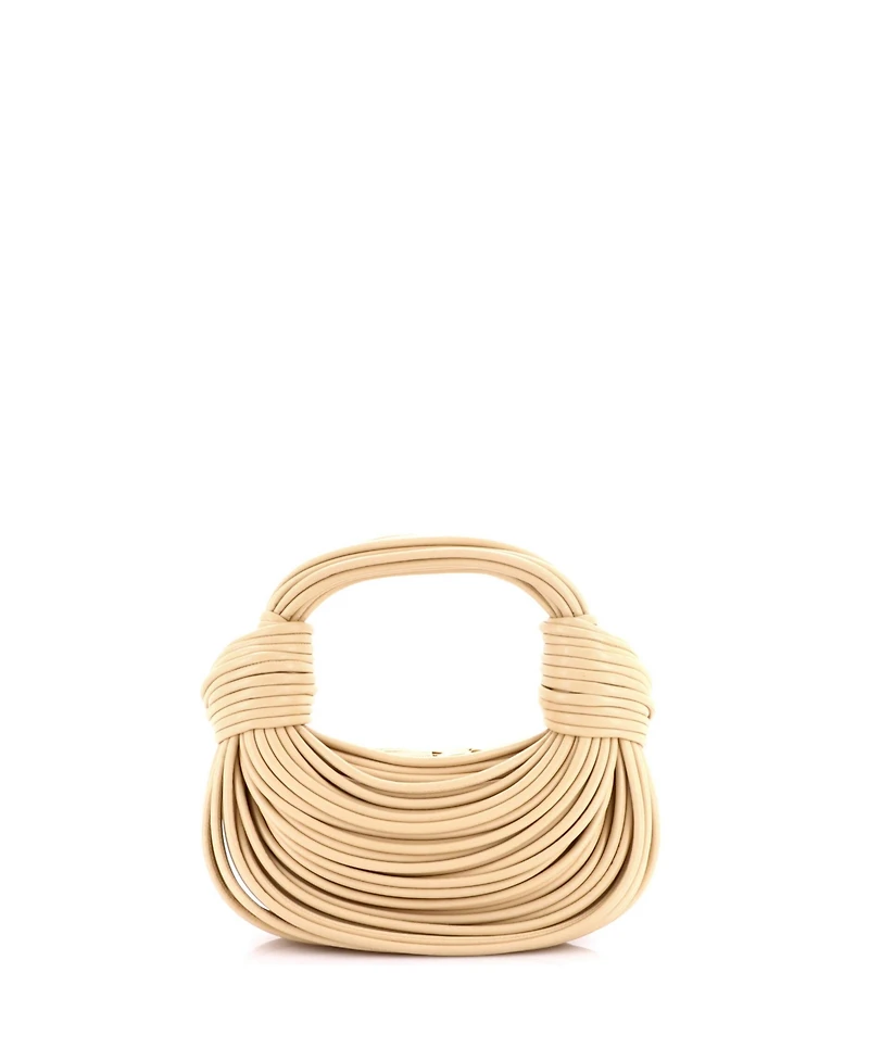 Pre-Owned Bottega Veneta Mini Double Knot Hobo Tubular Leather