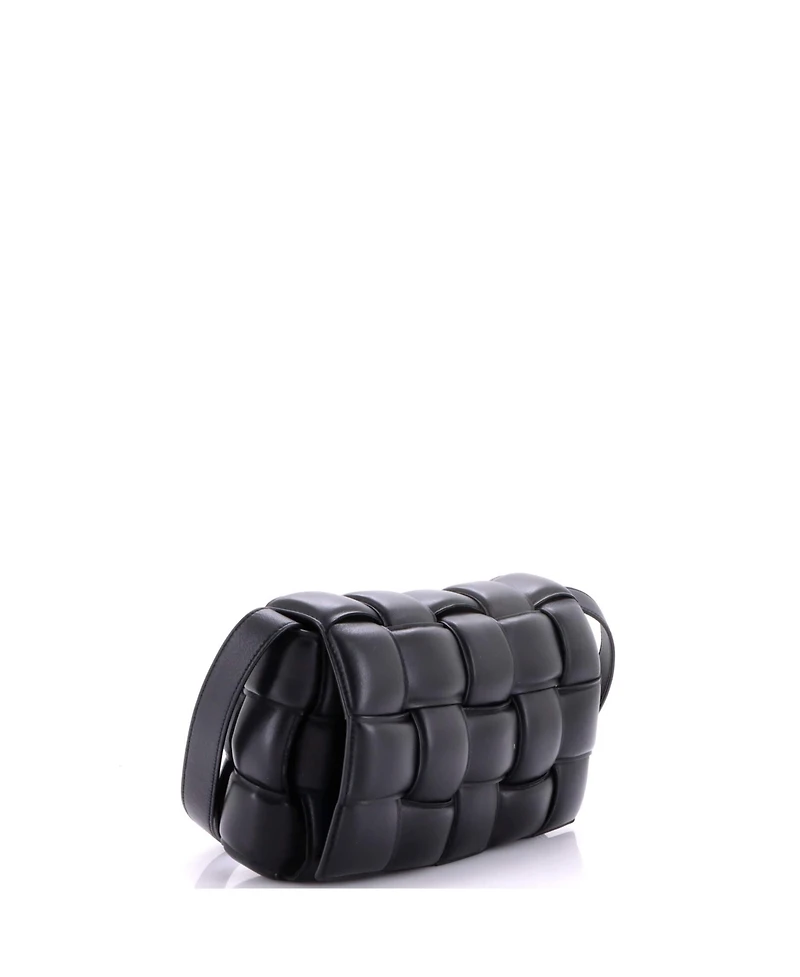 Pre-Owned Bottega Veneta Cassette Crossbody Bag Padded Maxi Intrecciato Leather