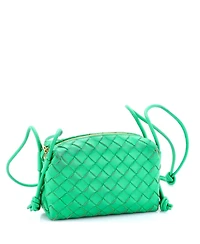 Pre-Owned Bottega Veneta Small Loop Crossbody Bag Intrecciato Nappa