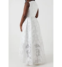 Coast Women's Plunge Neck Maxi Wedding Dress