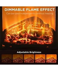 Homcom 1400W Electric Heater with Oscillation, Timer,